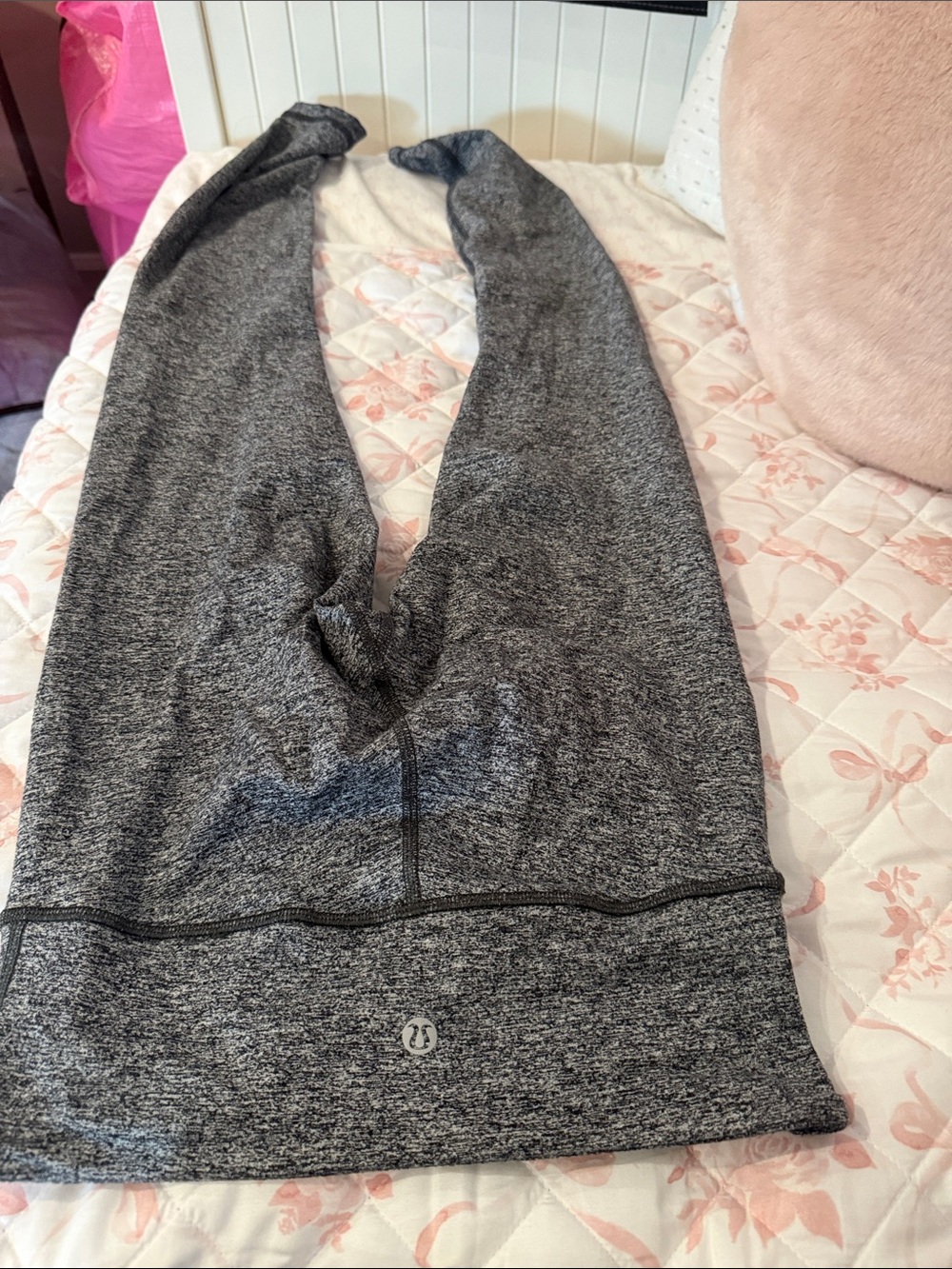 lululemon athletica Women's Charcoal Heather Cowl Neck Sweater